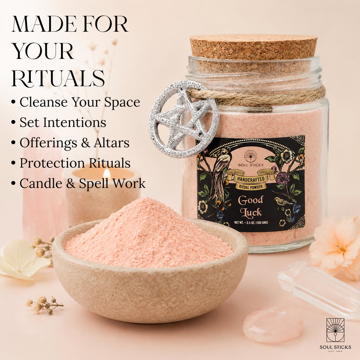 Good Luck Ritual Powder Jar, 3.5 oz