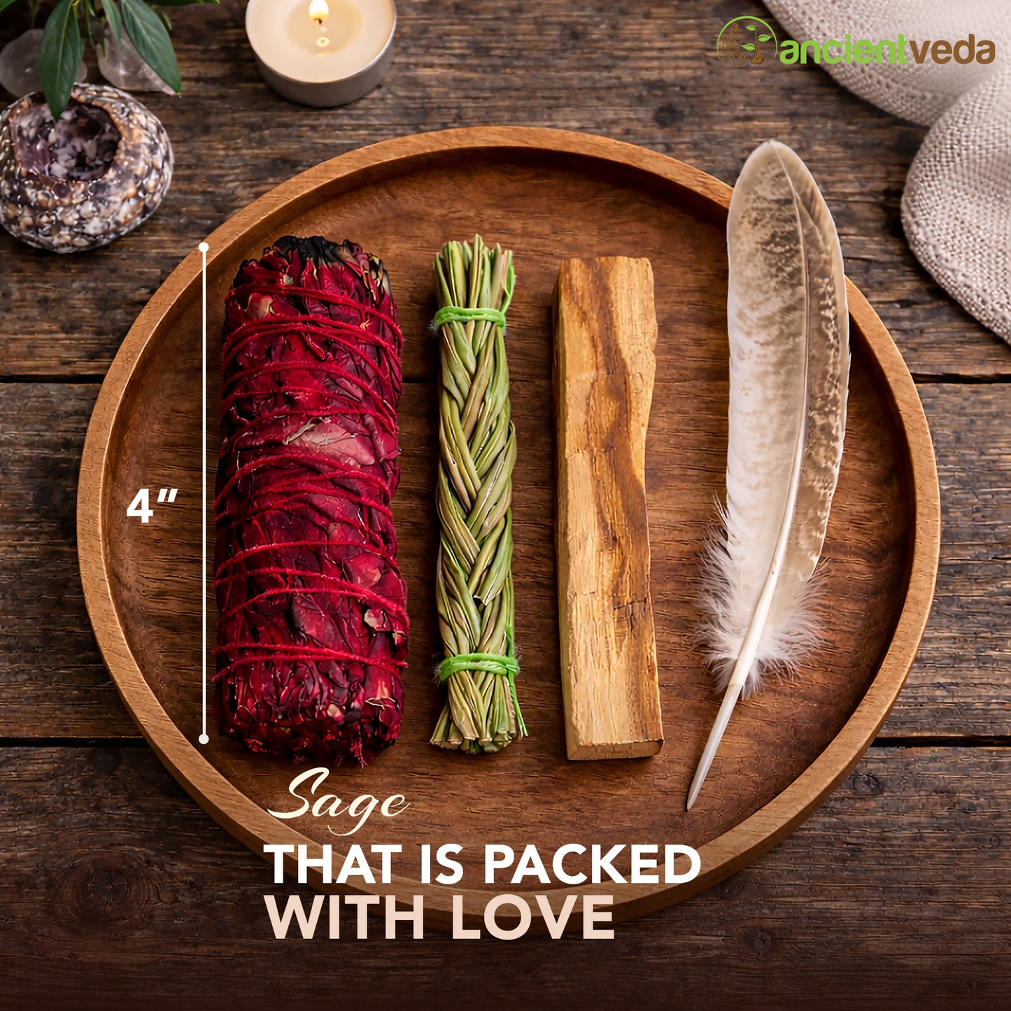 Dragon's Blood Sage Smudge Kit with Guide