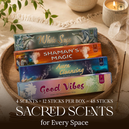 Soul Sticks, Cleansing Masala Incense Sticks Variety Pack