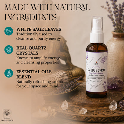 Soul Sticks White Sage & Lavender Smudge Spray, 3.5 oz