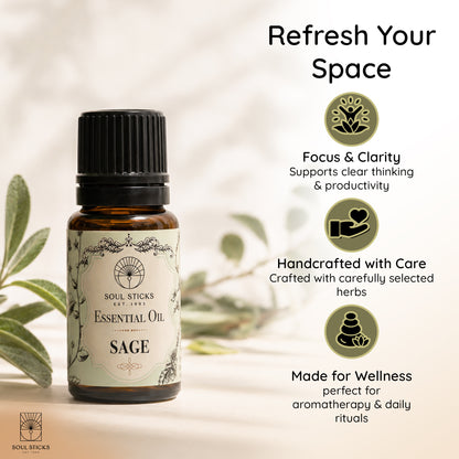 Sage Essential Oil - 10 ml