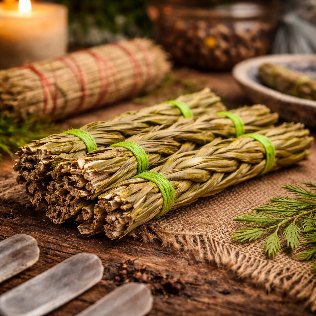 Sweetgrass Braids, 4-5 in.