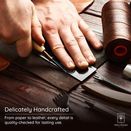 Mystical Cross Blank Leather Journal 5" x 7"