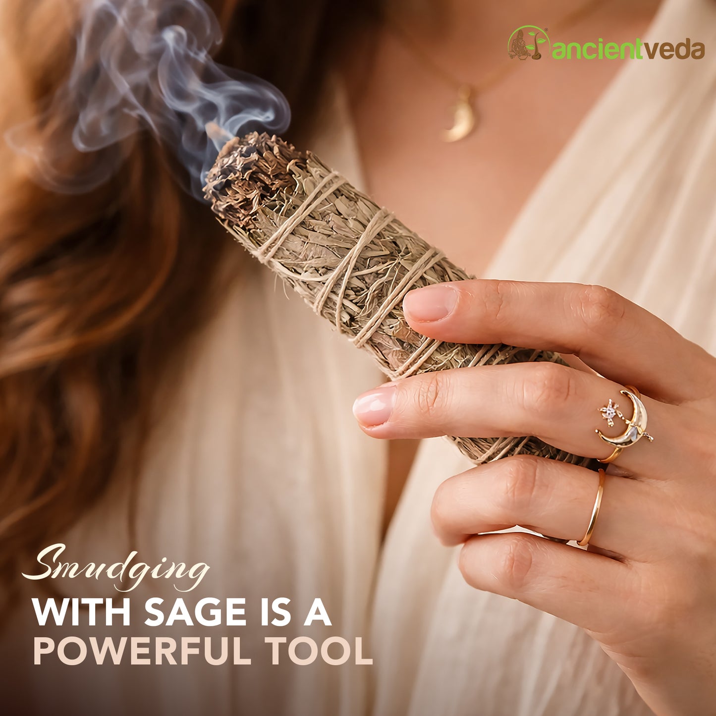 Shasta Sage Smudge Sticks with Smudge Guide, 3-Pack
