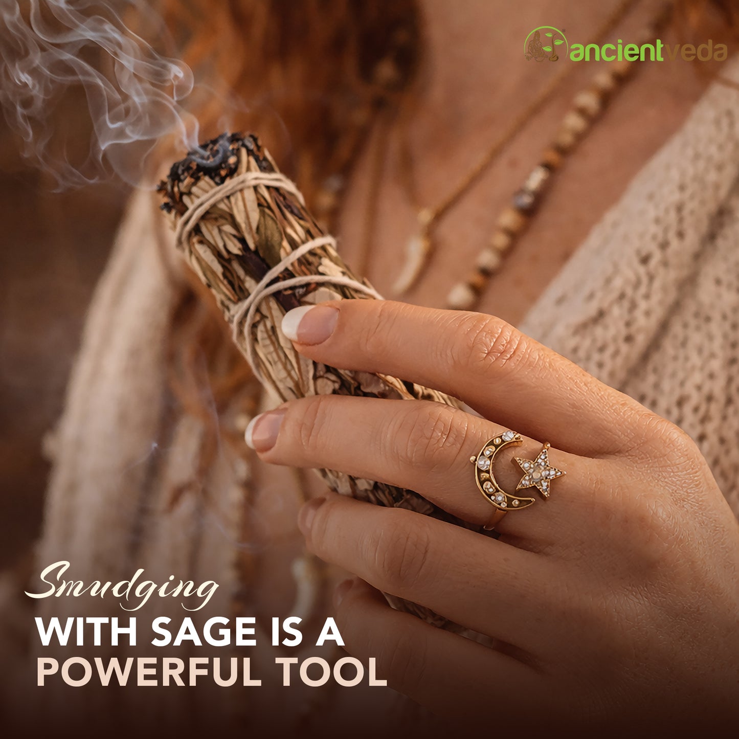 Yerba Santa Sage Smudge Sticks with Smudge Guide, 3-Pack