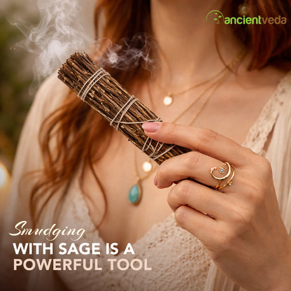 Royal Sage Smudge Sticks with Smudge Guide, 3-Pack