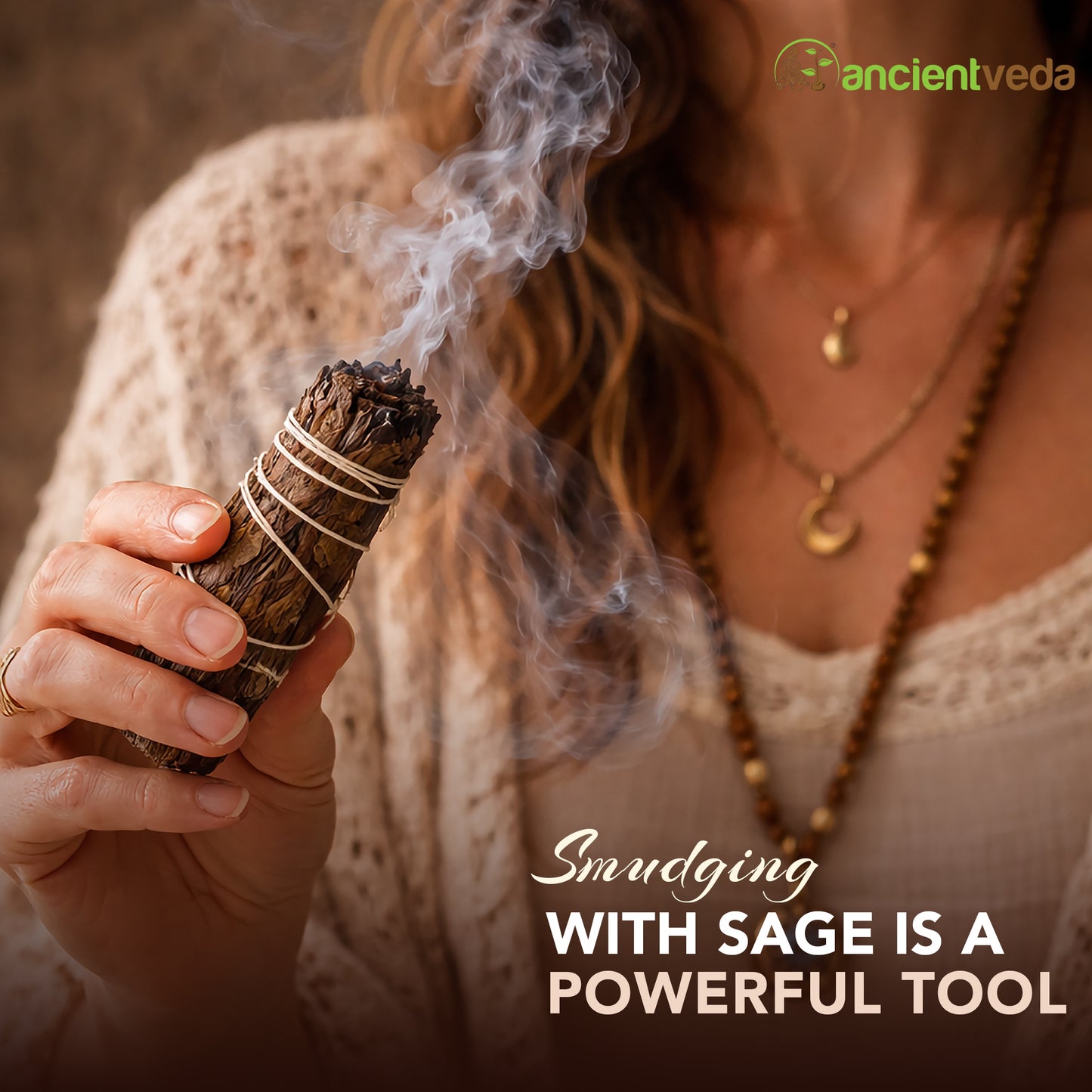 Black Sage Smudge Sticks with Smudge Guide, 3-Pack