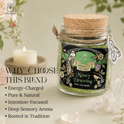 Money Drawing Ritual Powder Jar, 3.5 oz