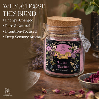 House Blessing Ritual Powder Jar, 3.5 oz
