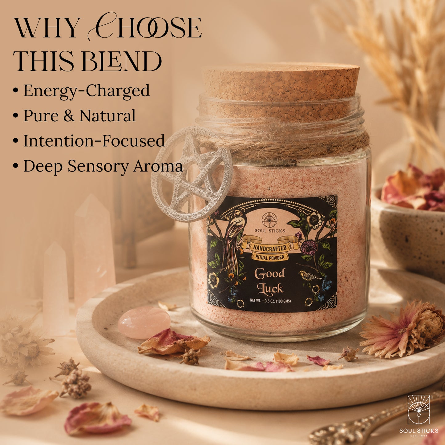 Good Luck Ritual Powder Jar, 3.5 oz