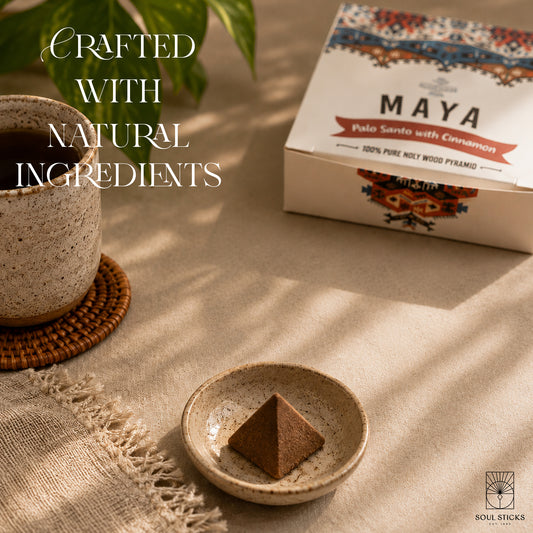 MAYA Palo Santo & Cinnamon Incense Pyramids - 4 Pack