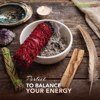 Dragon's Blood Sage Smudge Kit with Guide
