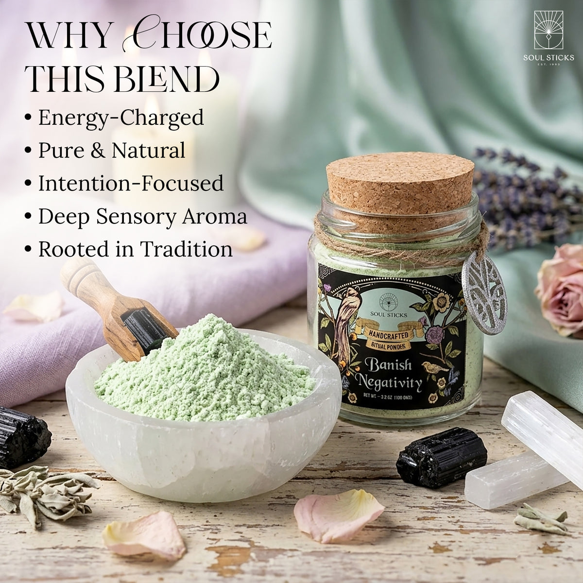 Banish Negativity Ritual Powder Jar, 3.5 oz