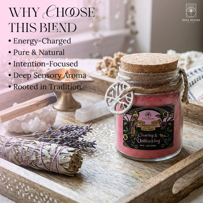 Clearing & Unblocking Ritual Powder Jar, 3.5 oz
