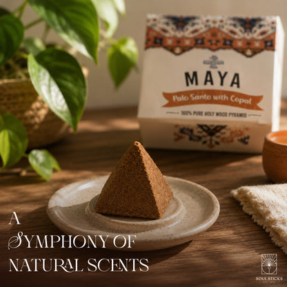 MAYA Palo Santo & Copal Incense Pyramids - 4 Pack
