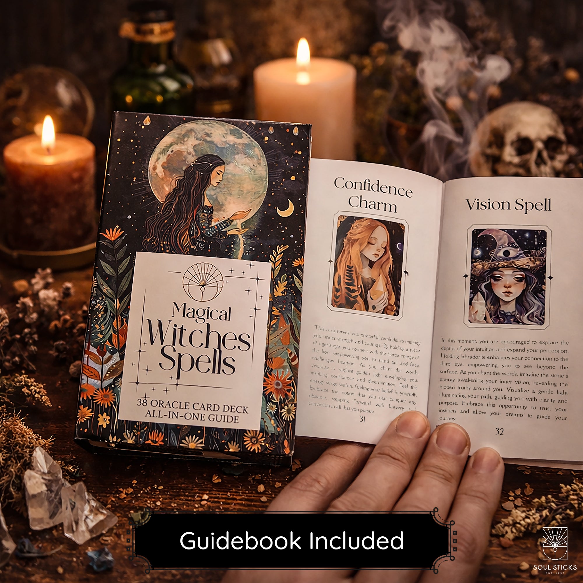 Magical Witches Spells Oracle Card Deck | Soul Sticks Co.