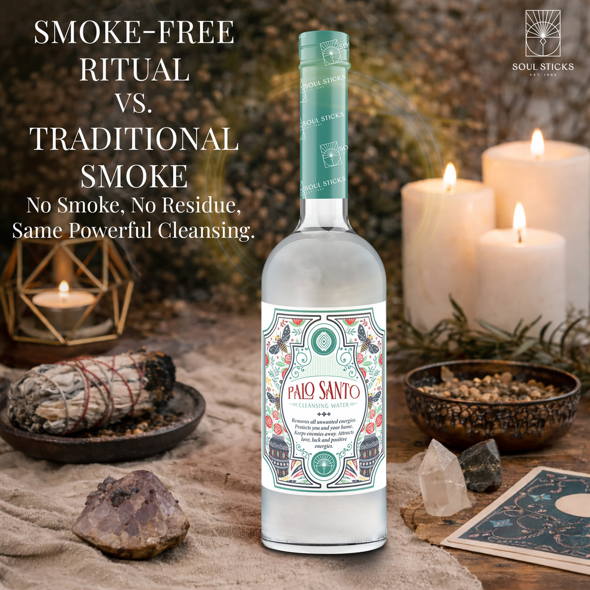 Soul Sticks Palo Santo Spiritual Cleansing Water - 7.5 oz