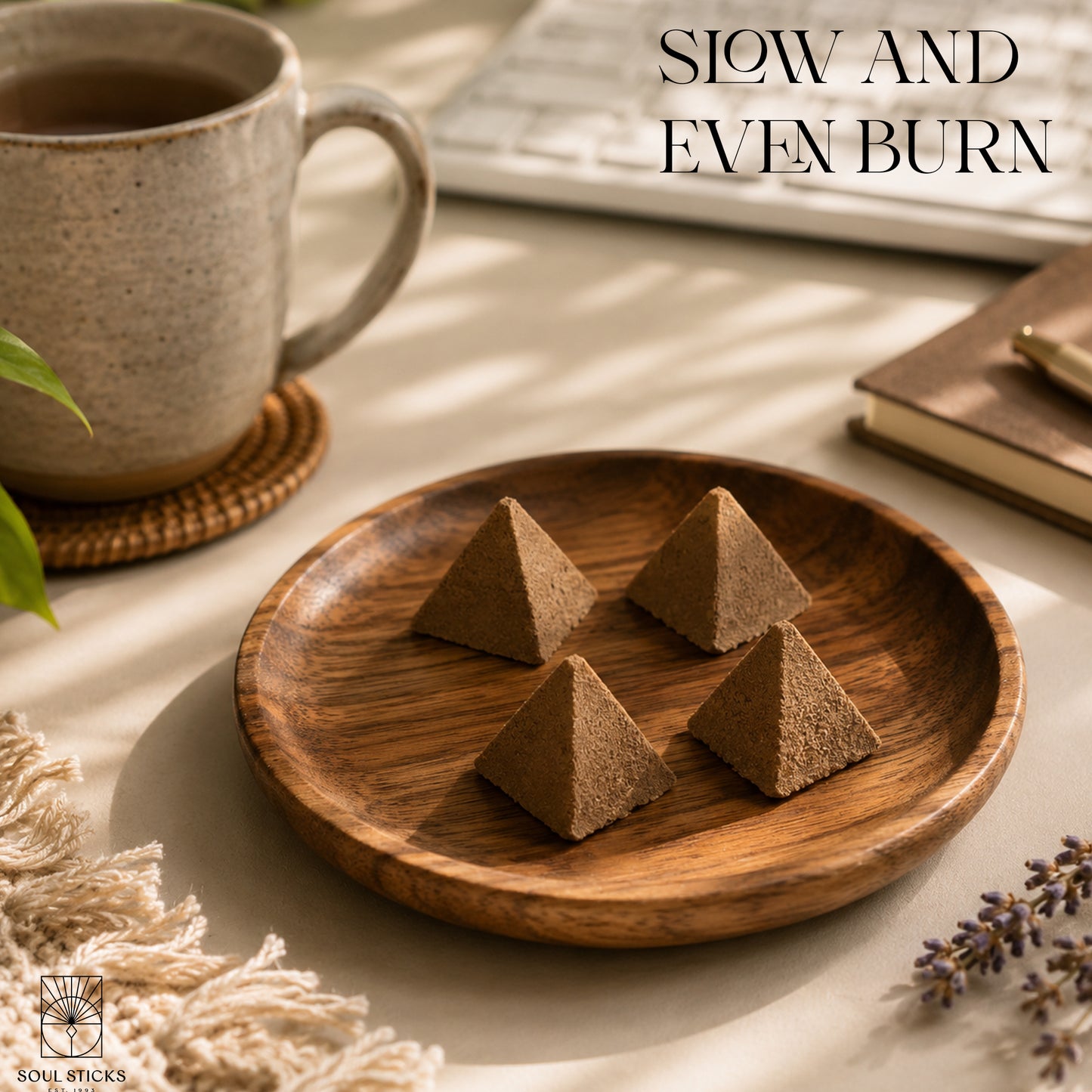 MAYA Palo Santo & Lavender Incense Pyramids - 4 Pack