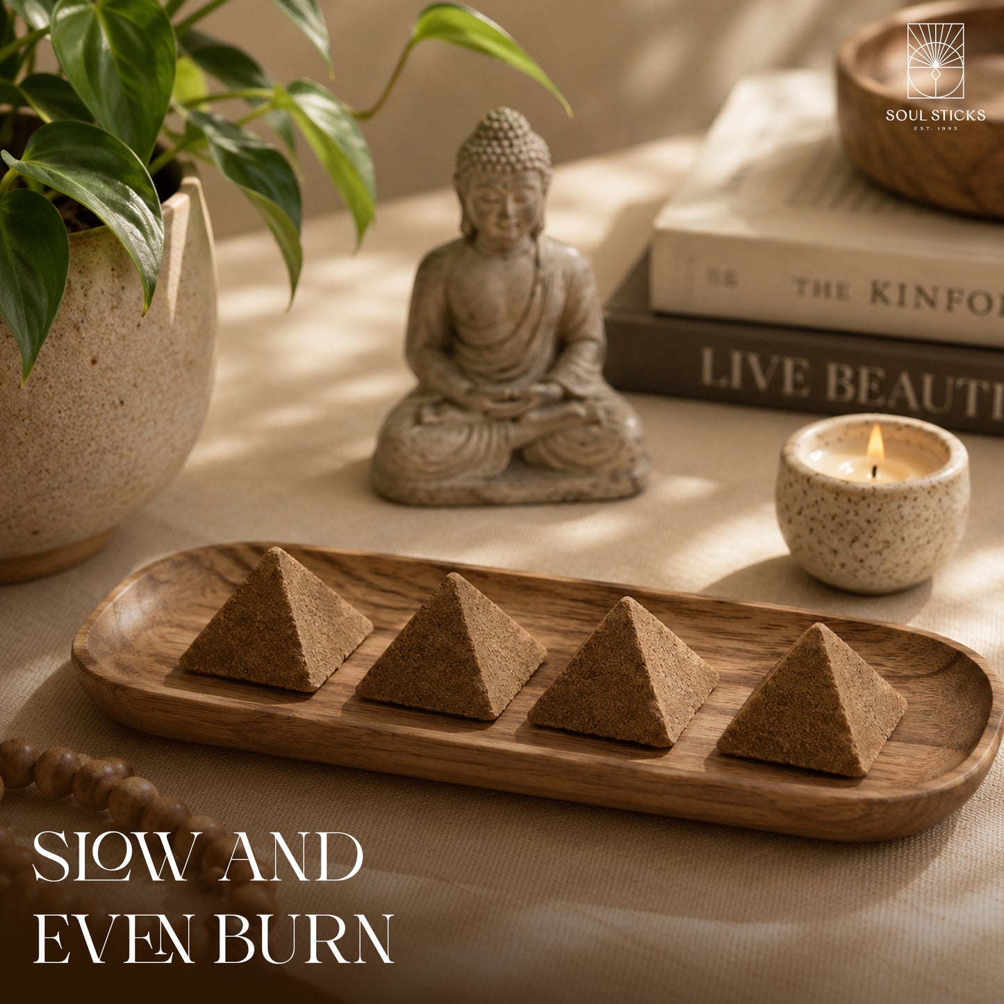 MAYA Palo Santo & Sandalwood Incense Pyramids - 4 Pack
