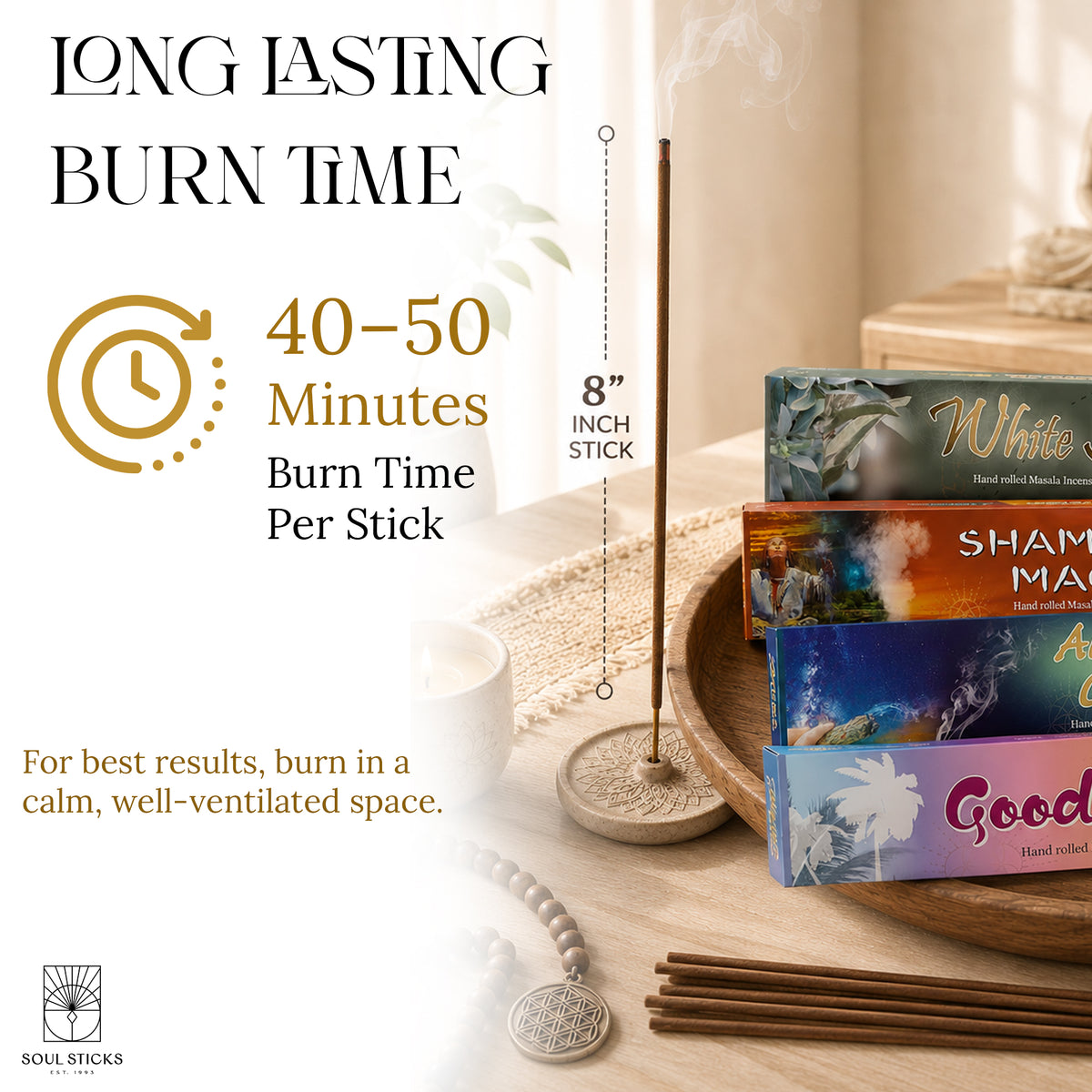Soul Sticks, Cleansing Masala Incense Sticks Variety Pack