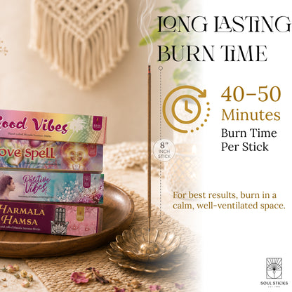 Soul Sticks, Peace & Love Masala Incense Sticks Variety Pack