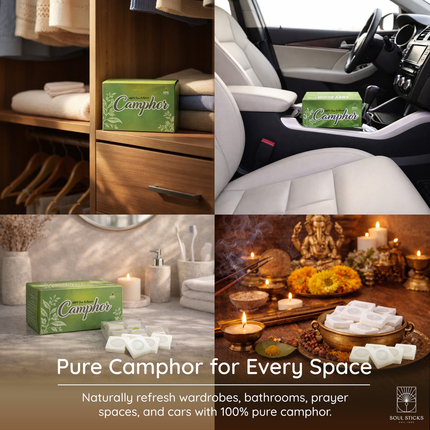 Natural Camphor Tablet Blocks