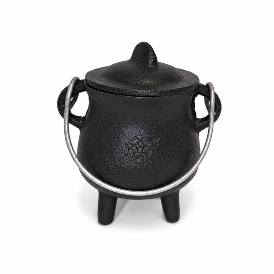 Cauldron 3.5" Pentacle and Moon
