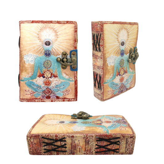 Serenity Oasis Blank Leather Journal 5" x 7"