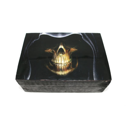Natural wood box designed for rituals, crystals, or small personal items.