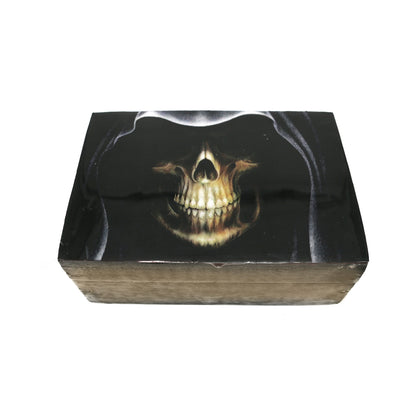 Natural wood box designed for rituals, crystals, or small personal items.