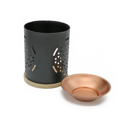 Decorative incense and oil burner for home, ritual, or spiritual practice.