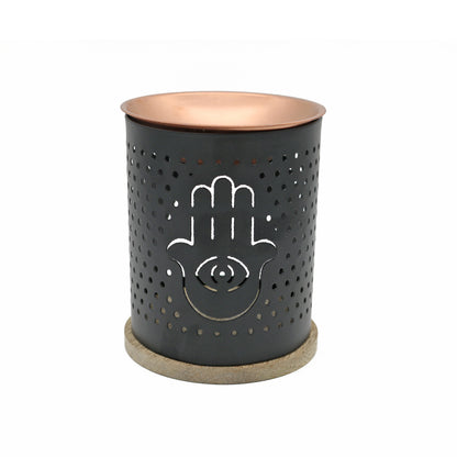 Decorative incense and oil burner for home, ritual, or spiritual practice.