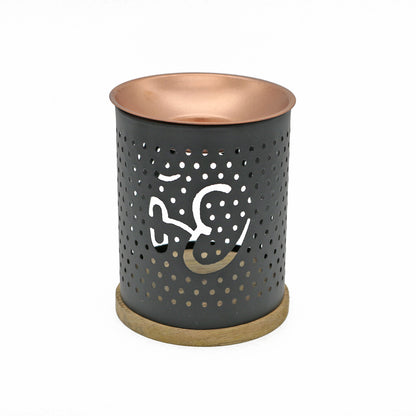 Decorative incense and oil burner for home, ritual, or spiritual practice.