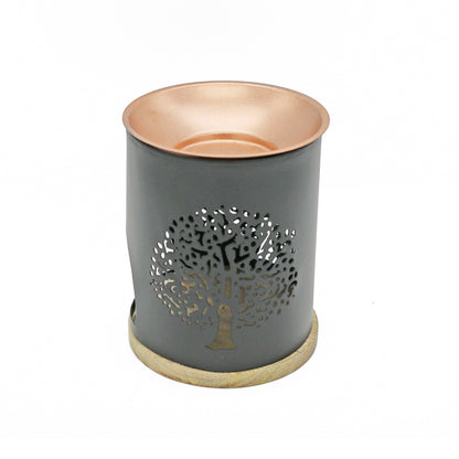 Decorative incense and oil burner for home, ritual, or spiritual practice.