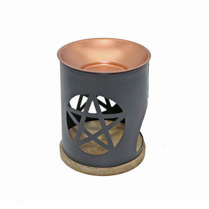 Decorative incense and oil burner for home, ritual, or spiritual practice.