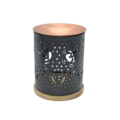 Decorative incense and oil burner for home, ritual, or spiritual practice.