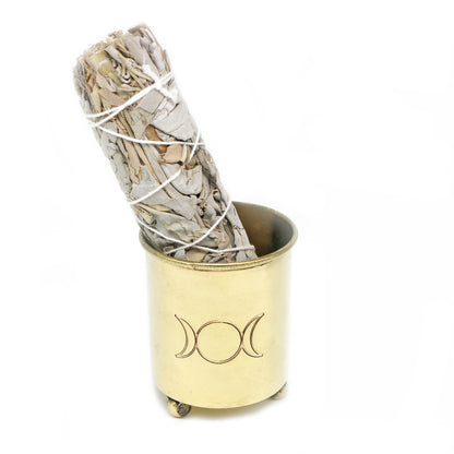 Decorative ritual burner for aromatherapy, spiritual cleansing, and sacred space use
