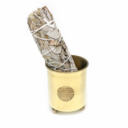 Decorative ritual burner for aromatherapy, spiritual cleansing, and sacred space use