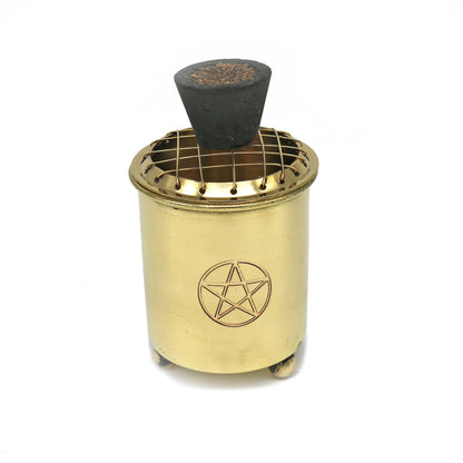 Decorative ritual burner for aromatherapy, spiritual cleansing, and sacred space use
