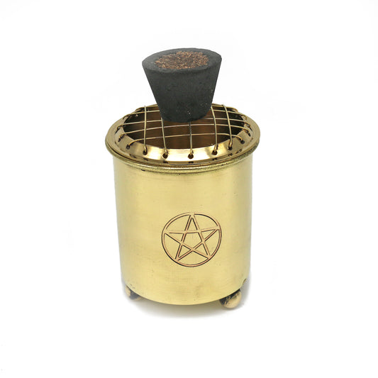 Decorative ritual burner for aromatherapy, spiritual cleansing, and sacred space use