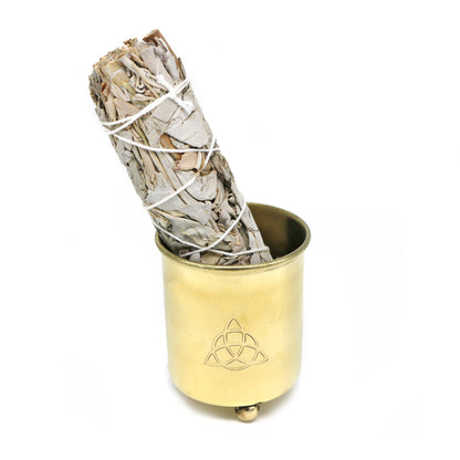 Decorative ritual burner for aromatherapy, spiritual cleansing, and sacred space use