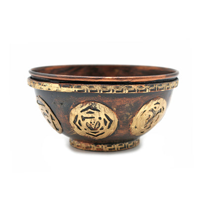 Decorative smudge bowl for spiritual rituals, home purification, and sacred space creation.