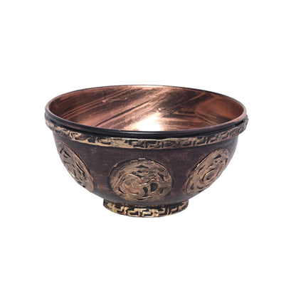 Decorative smudge bowl for spiritual rituals, home purification, and sacred space creation.