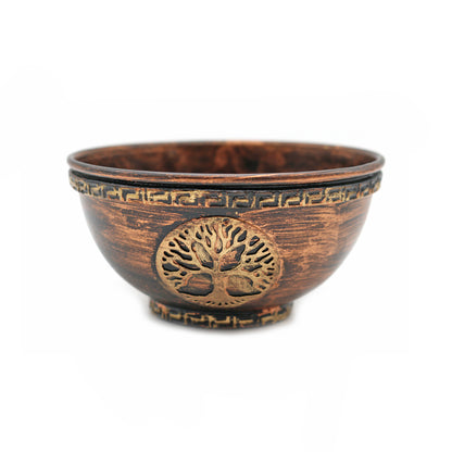 Decorative smudge bowl for spiritual rituals, home purification, and sacred space creation.