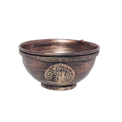 Decorative smudge bowl for spiritual rituals, home purification, and sacred space creation.