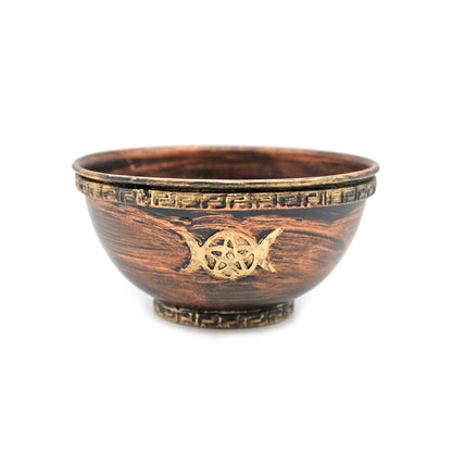 Decorative smudge bowl for spiritual rituals, home purification, and sacred space creation.