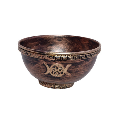 Decorative smudge bowl for spiritual rituals, home purification, and sacred space creation.