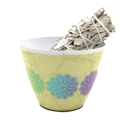 Decorative incense and oil burner for home, ritual, or spiritual practice.