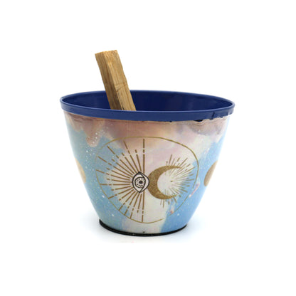 Decorative incense and oil burner for home, ritual, or spiritual practice.