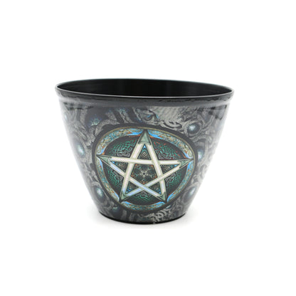 Decorative incense and oil burner for home, ritual, or spiritual practice.